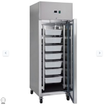  Ψυγείο ψαριών - 600L - 7 δοχεία (60 x 40 cm) - με ρόδες - aνοξείδωτο ατσάλι